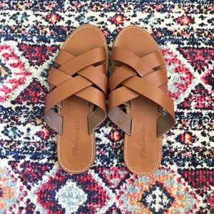 Madewell “The Boardwalk Woven Slide” Sandal